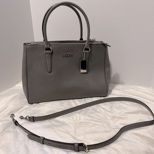 Authentic Coach handbag. Gray with Silver hardware.
